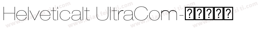 Helveticalt UltraCom字体转换